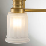 Swell Brushed Brass 3-Light Bathroom Wall Fixture