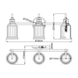 Swell 3-Light Polished Chrome Wall Sconce