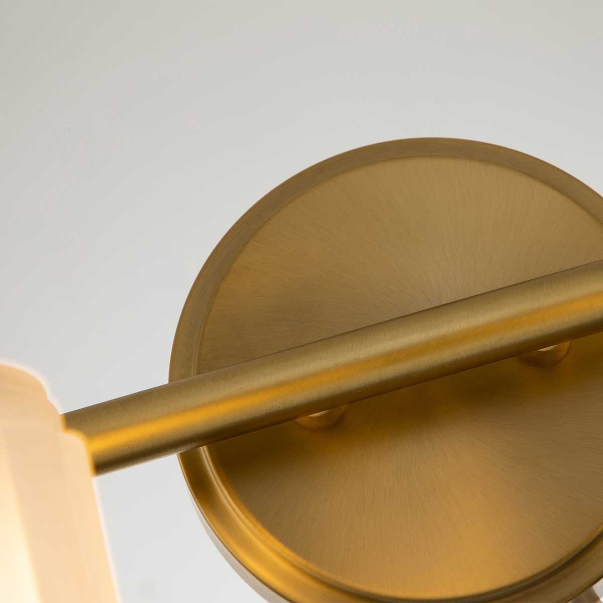 Timeless Elegance: Swell Brushed Brass 4-Light Wall Fixture