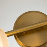 Timeless Elegance: Swell Brushed Brass 4-Light Wall Fixture
