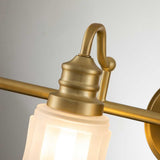 Timeless Elegance: Swell Brushed Brass 4-Light Wall Fixture