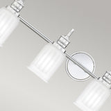 Swell 4-Light Polished Chrome Bathroom Wall Fixture
