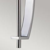 Taylor Collection: Large Polished Chrome Wall Light with Opal Etched Glass