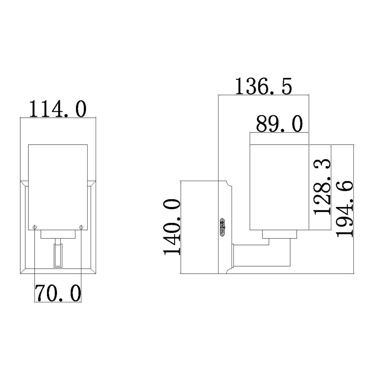 Sleek Polished Chrome Taylor Wall Light with Opal Etched Glass