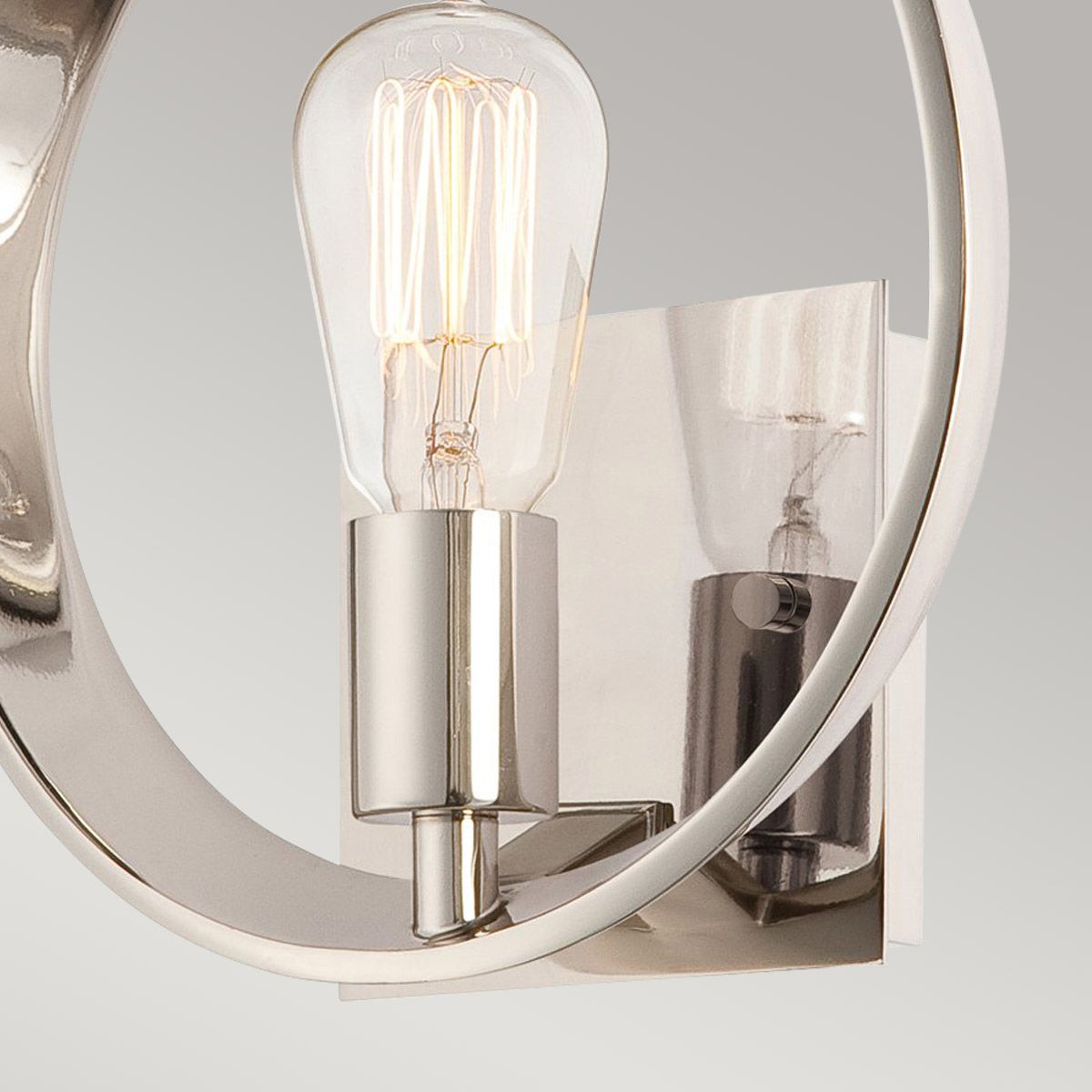 Uptown Theater Row Single-Light Wall Sconce in Imperial Silver