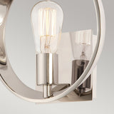 Uptown Theater Row Single-Light Wall Sconce in Imperial Silver