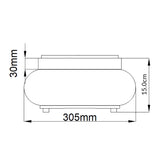 Trilogy Vintage-Inspired Polished Chrome Flush Mount Light