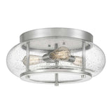 Trilogy Brushed Nickel 3-Light Vintage Flush Ceiling Fixture