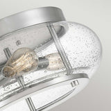 Trilogy Brushed Nickel 3-Light Vintage Flush Ceiling Fixture