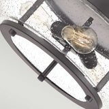 Trilogy Series: Rustic Bronze 3-Light Flush Ceiling Fixture