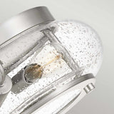 Brushed Nickel Flush Mount Light with Seeded Glass - Trilogy Collection