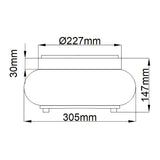 Brushed Nickel Flush Mount Light with Seeded Glass - Trilogy Collection