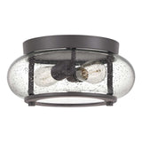 Trilogy Dual-Light Flush Mount in Vintage Bronze Finish