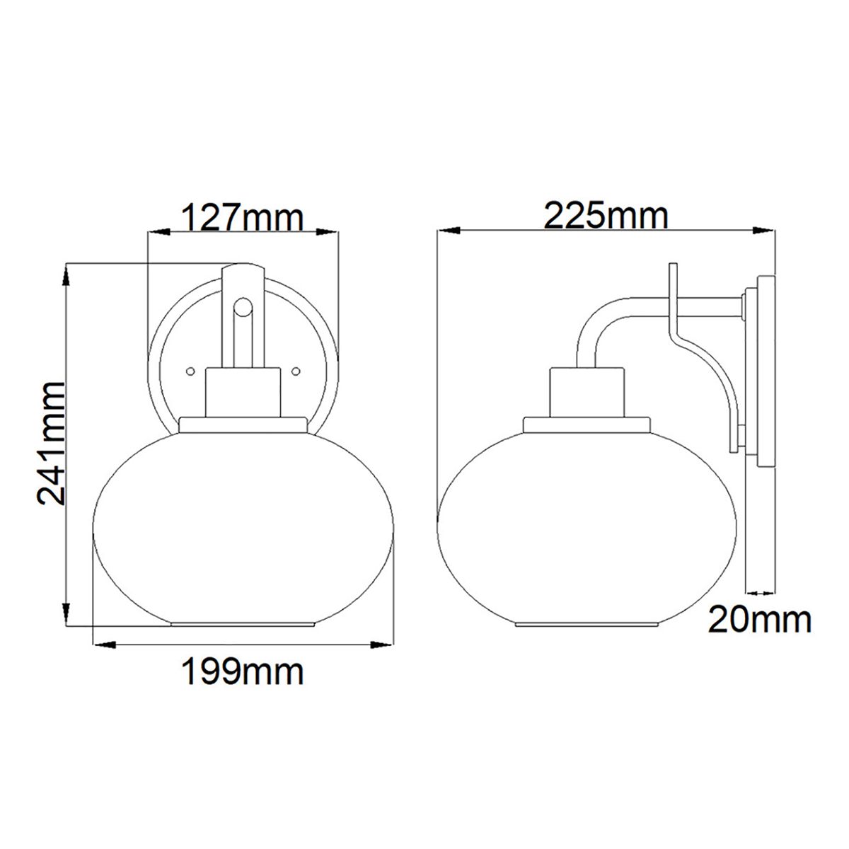 Brushed Nickel Vintage-Elegance Wall Sconce with Seeded Glass Shade