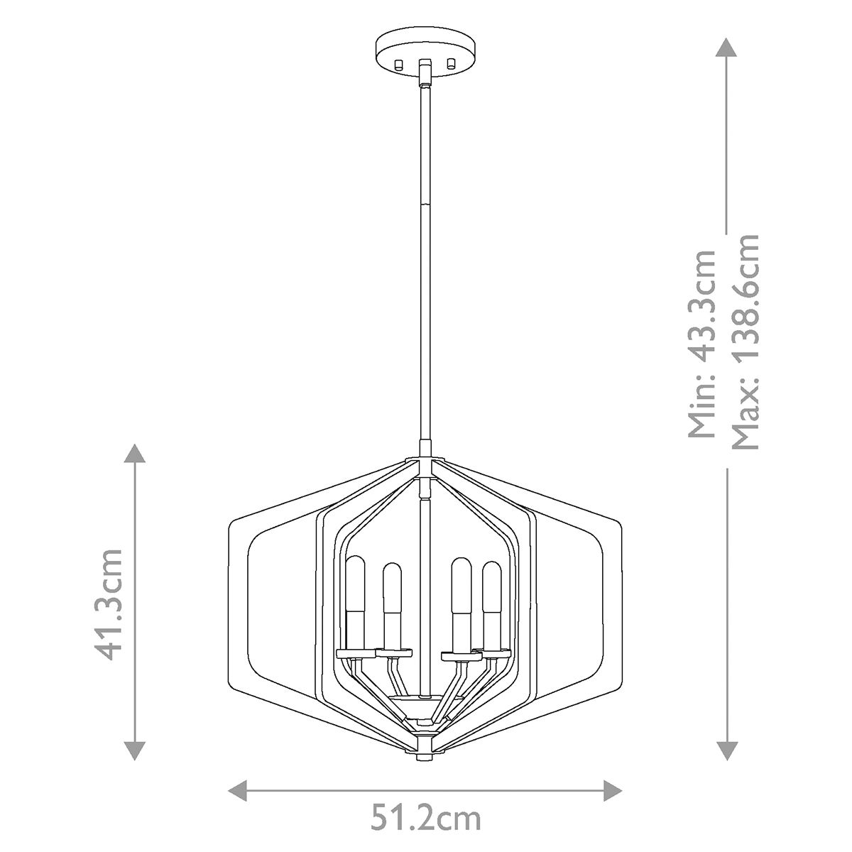 Vanguard 4-Light Industrial Pendant