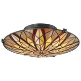 Valiant Bronze Tiffany Semi-Flush Illumination
