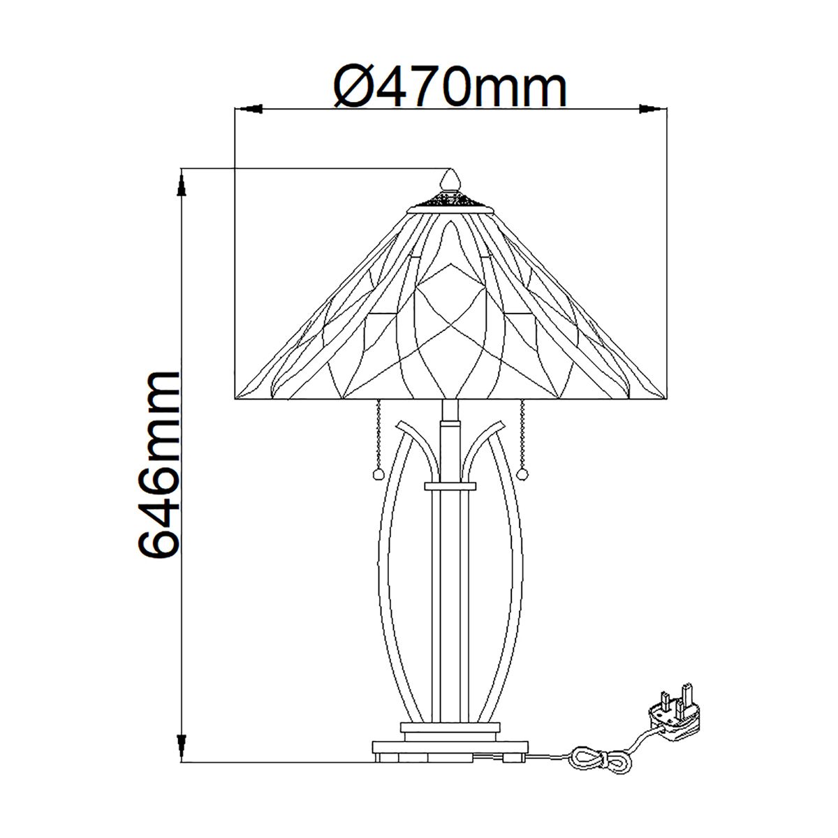 Radiant Victory Art Nouveau Table Lamp