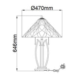 Radiant Victory Art Nouveau Table Lamp
