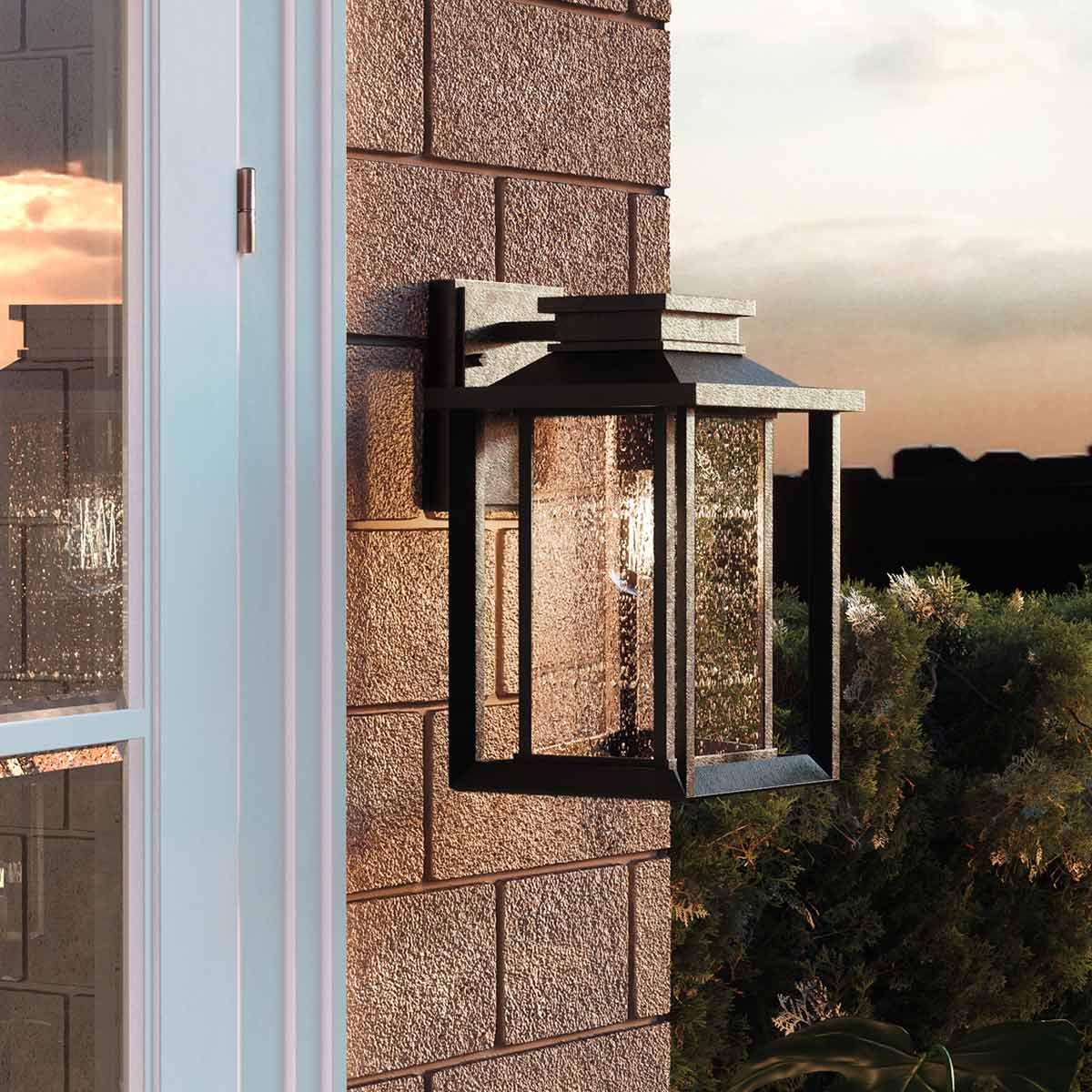 Wakefield Medium Exterior Wall Lantern - Earth Black Finish