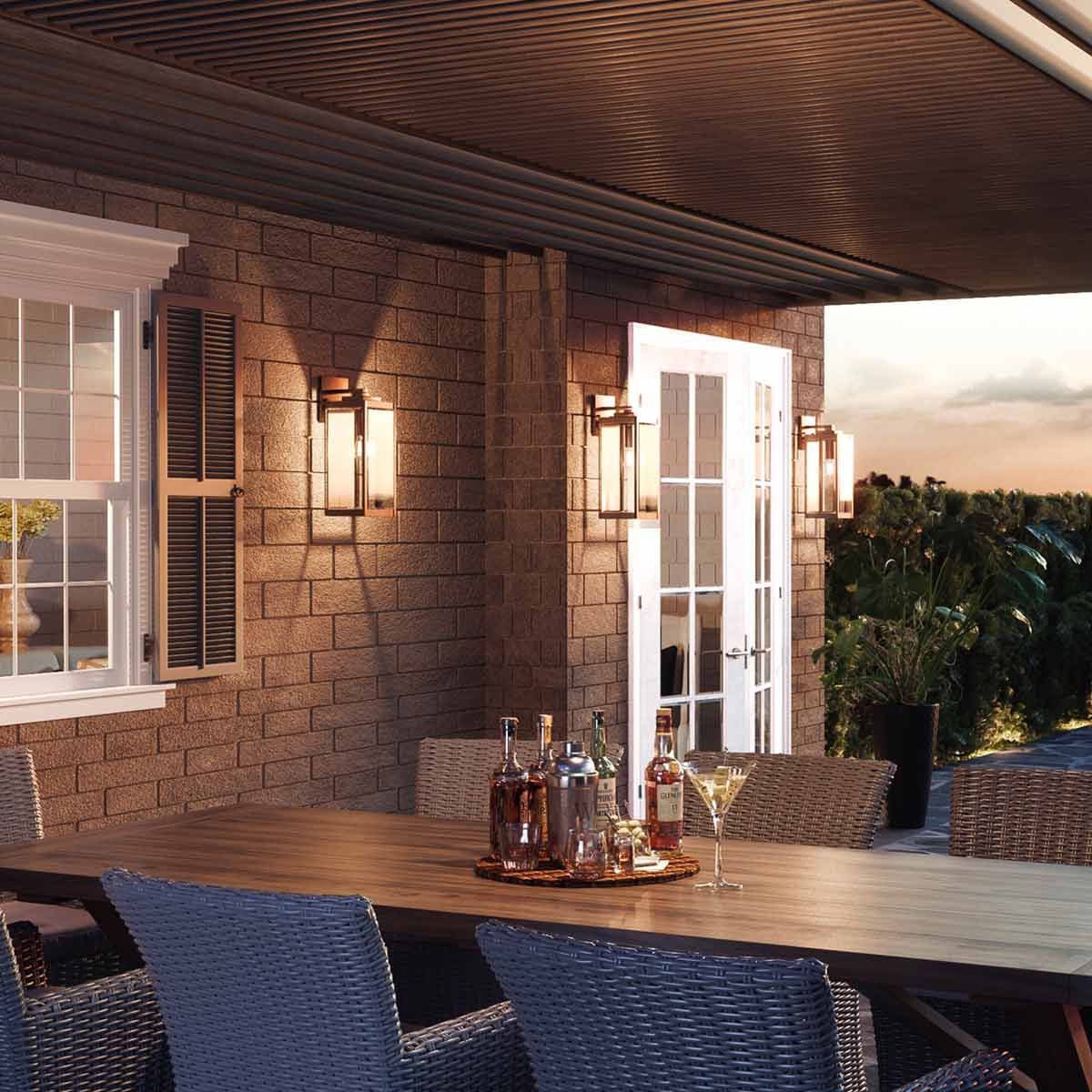 Wakefield Medium Exterior Wall Lantern - Earth Black Finish