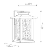 Wakefield Medium Exterior Wall Lantern - Earth Black Finish