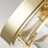 Radiant Brass Trio Flush Ceiling Light