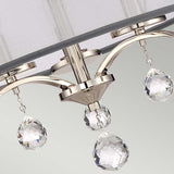 Sophisticated Whitney 3-Light Semi Flush/Pendant in Imperial Silver