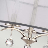 Sophisticated Whitney 3-Light Semi Flush/Pendant in Imperial Silver