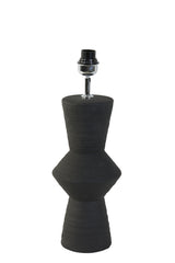 Sleek Black Ceramic Lamp Base (Ø18.5x51 cm) - Ayla Design