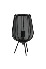 Elegant Black Plumeria Table Lamp (25x45 cm)