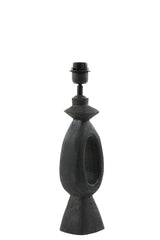 Django Wood Matte Black Lamp Base 11x9x45 cm