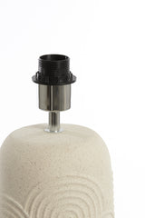 Ecru Ceramic Lamp Base Diego Ø15.5x51 cm