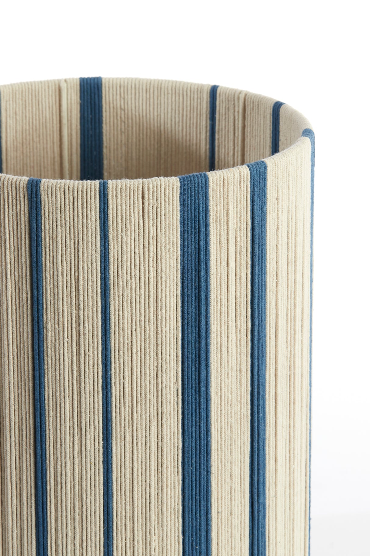 Cream and Blue Medan Shade Cylinder 30-30-40 cm