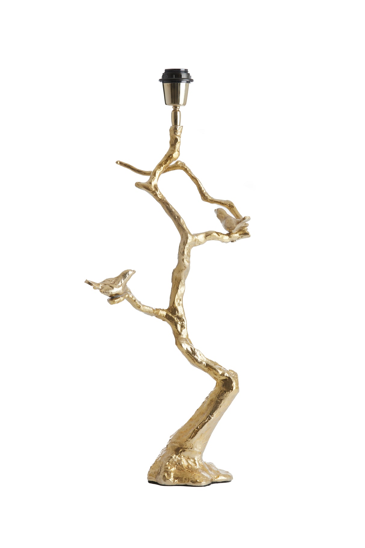 Golden Bird Lamp Base: Elegant 26x18x62 cm Design