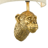 Raul Monkey Wall Light Gold With Shade