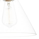 Ray Single Wall Light Antique Nickel Clear Glass