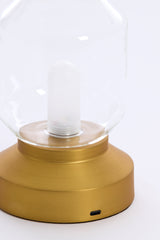 Antique Bronze Clear Glass LED Table Lamp Ø11x19 cm - Merey Design