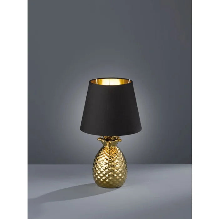 Contemporary Gold Pineapple Ceramic Table Lamp