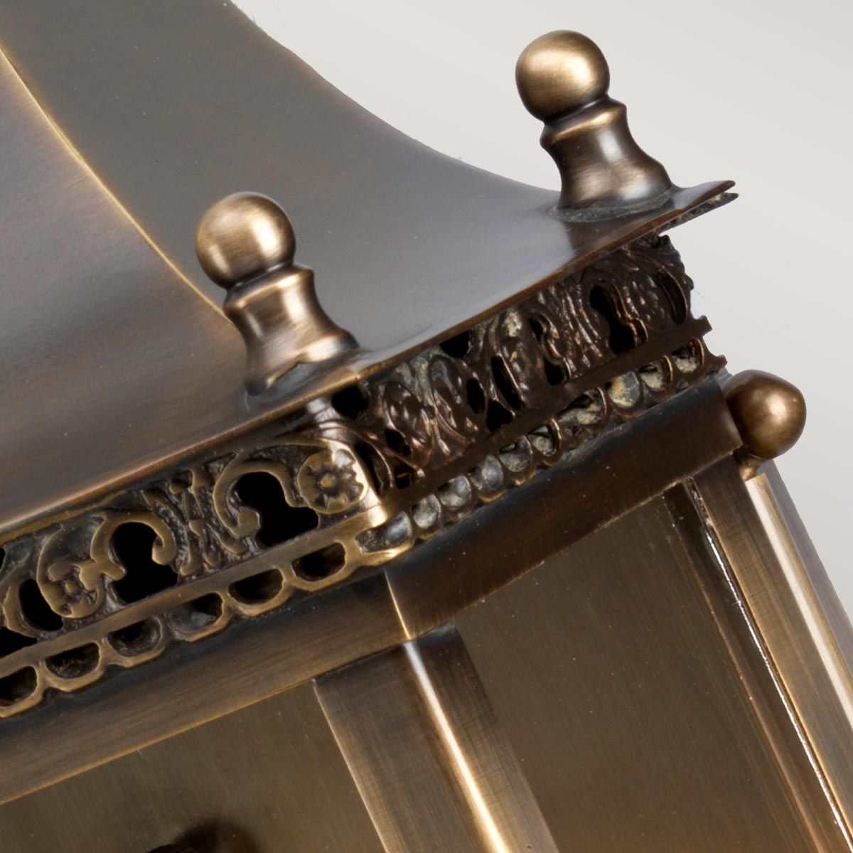 Regents Park Antique Brass Wall Lantern