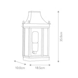 Regents Park Antique Brass Wall Lantern