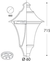 Remo 400 Lantern with Photocell