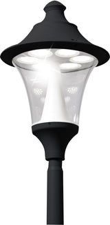 Remo 400 50W E27 HighPower LED 4000K Photocell, Modern Lantern Head, Black/Clear