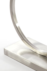 Nickel Satin Liva Lamp Base, 30x13x37 cm