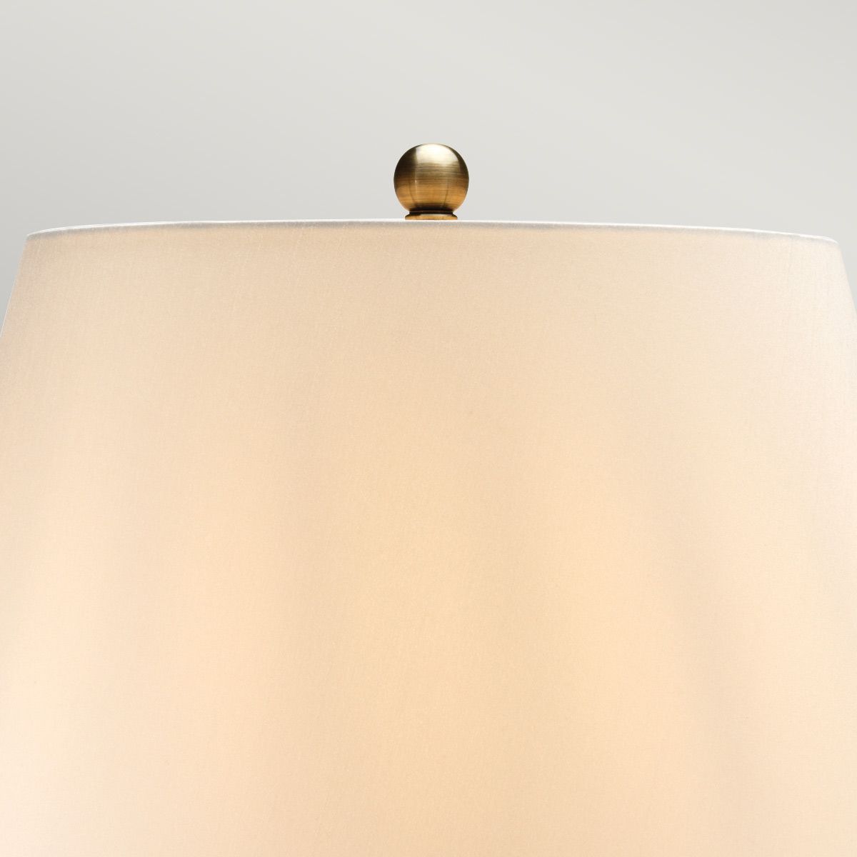 Elegant Ribbed Porcelain Pumpkin Lamp with Cream Empire Shade