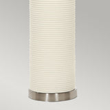 Ripple 1 Light Table Lamp - White with Black Shade White with Black Shade