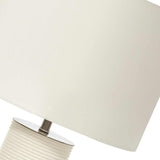 Elegant Ripple Porcelain Table Lamp