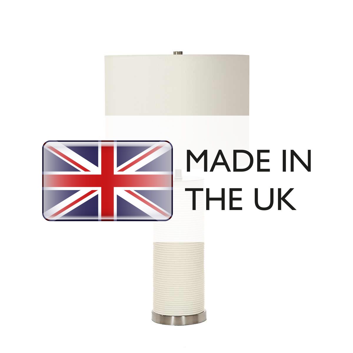 Elegant Ripple Porcelain Table Lamp