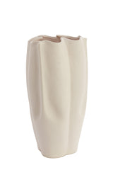 Elegant Cream Sanguli Ceramic Vase - 28x27.5x56 cm