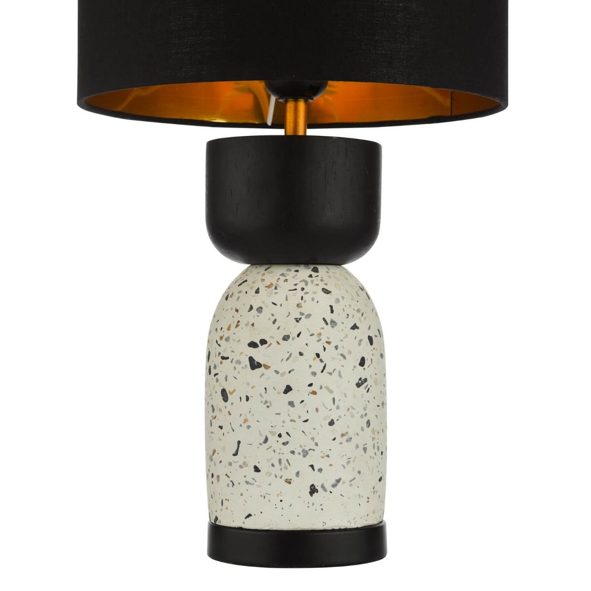 Roja Black Cotton Drum Shade 24cm