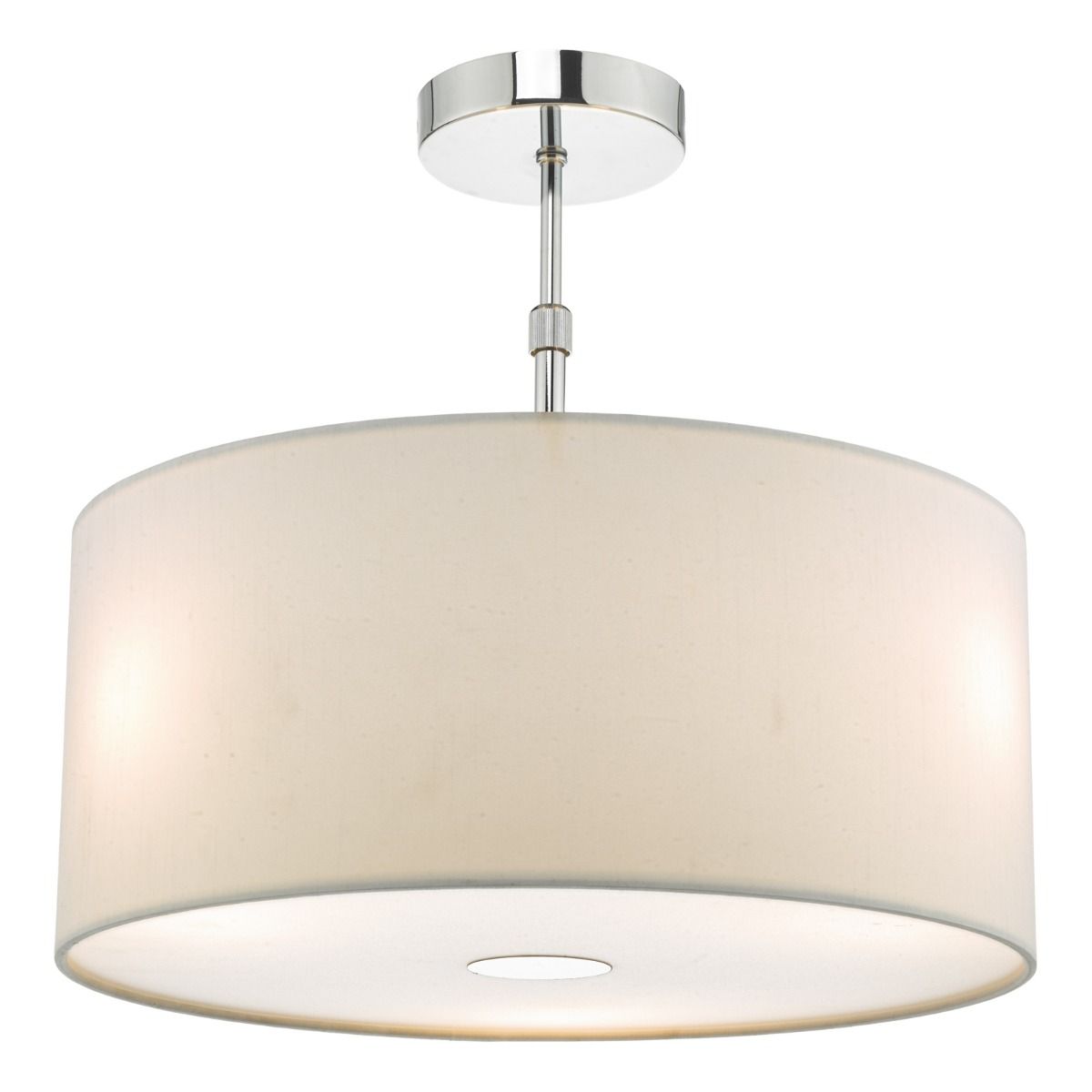 Ronda White Faux Silk Easy Fit Shade 40cm